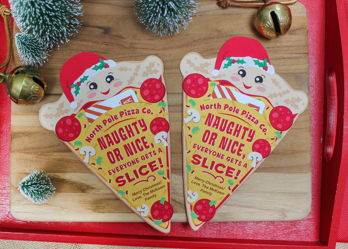 Christmas Pizza Gift Card Holder