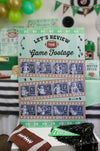 Football 1st Birthday Photo Poster: 12 Month Picture Display