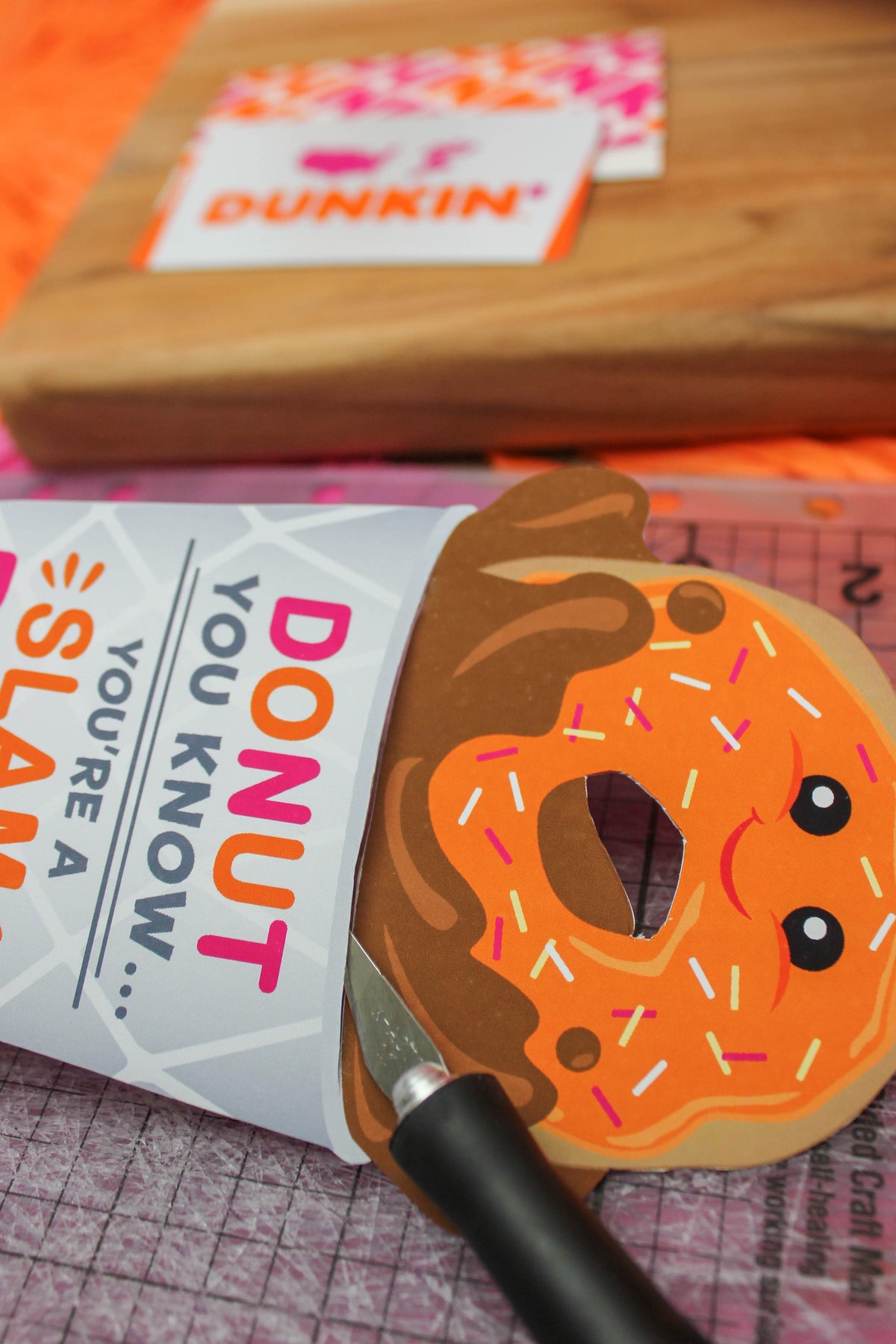 “Slam Dunk” Coffee and Donut Gift Card Holder