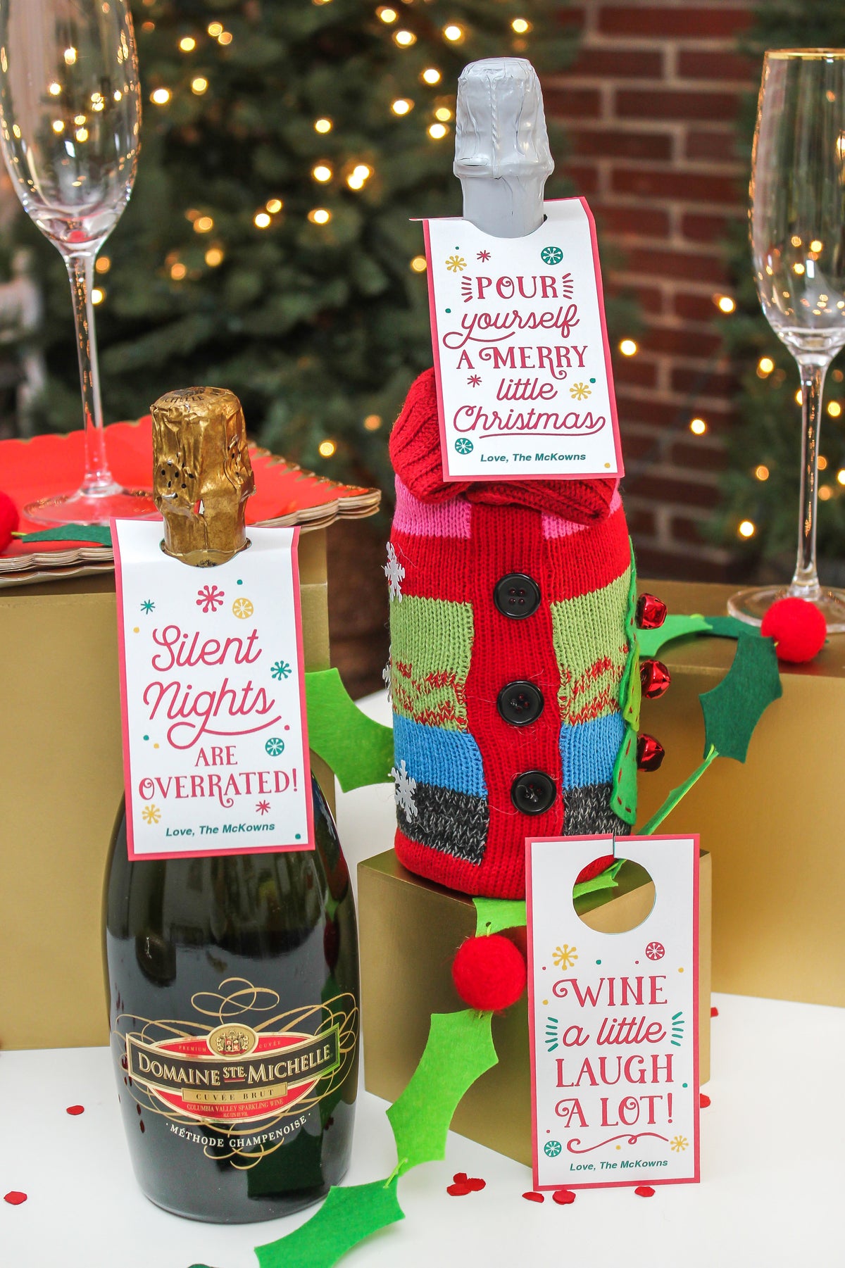 Christmas Wine Gift Tags