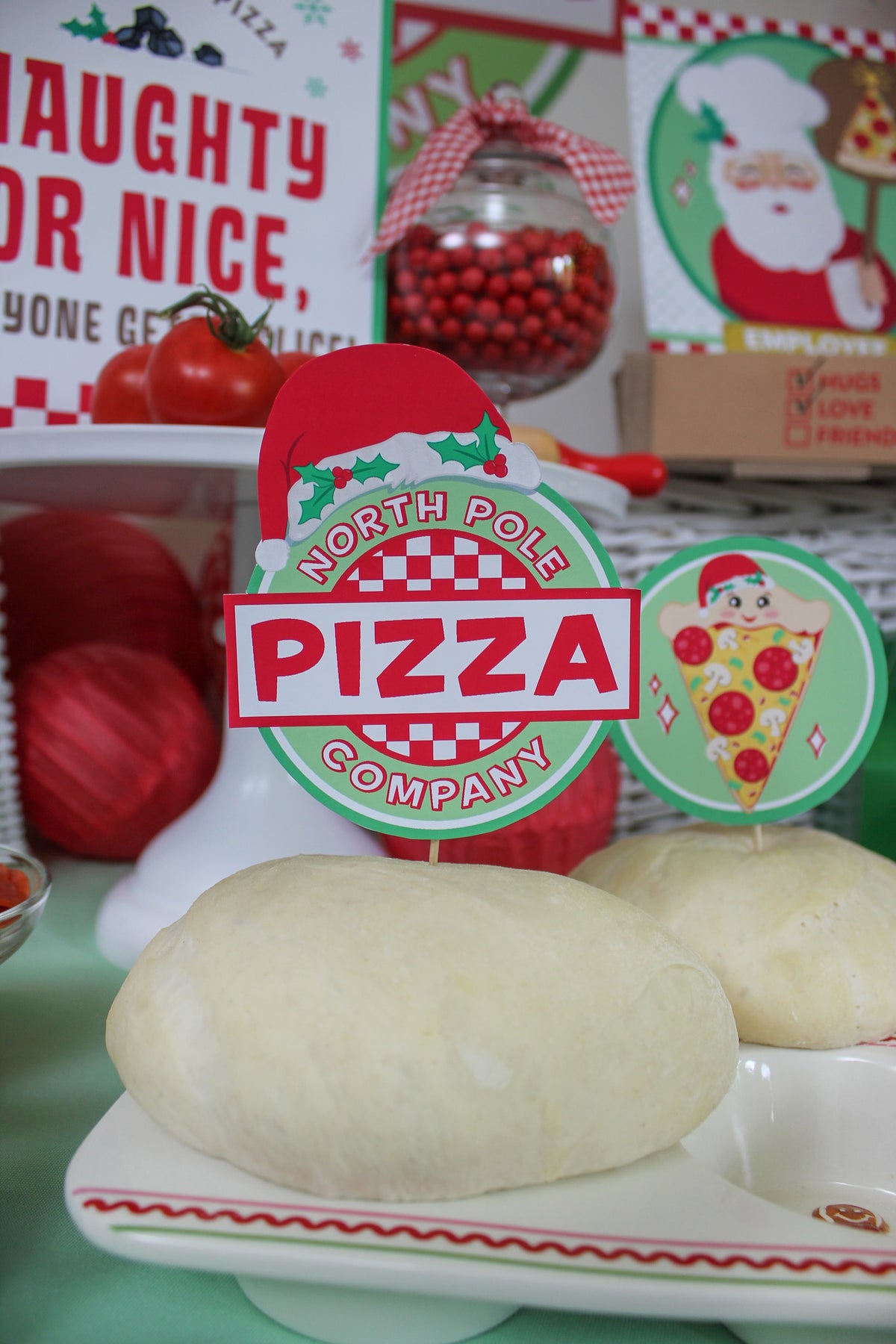 Christmas Pizza Party Decor Pack