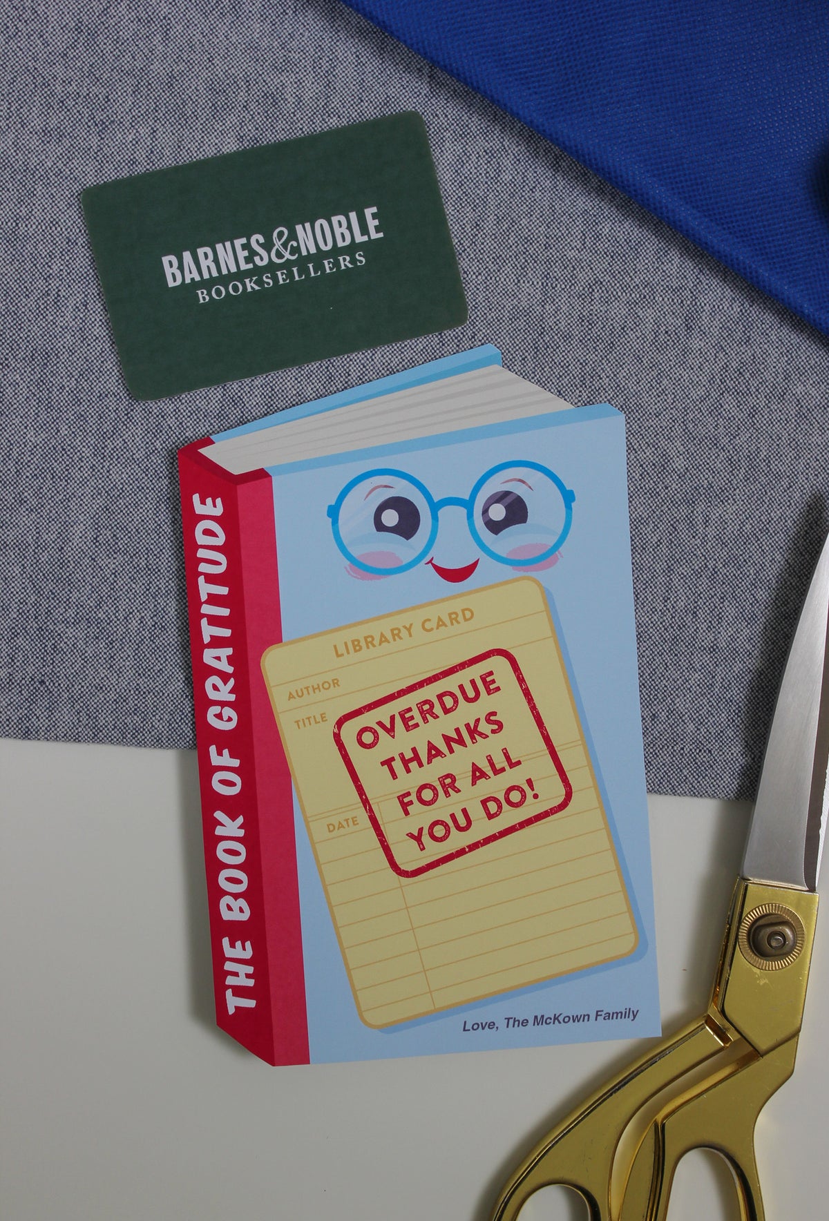 “Overdue Thanks” Book Gift Card Holder