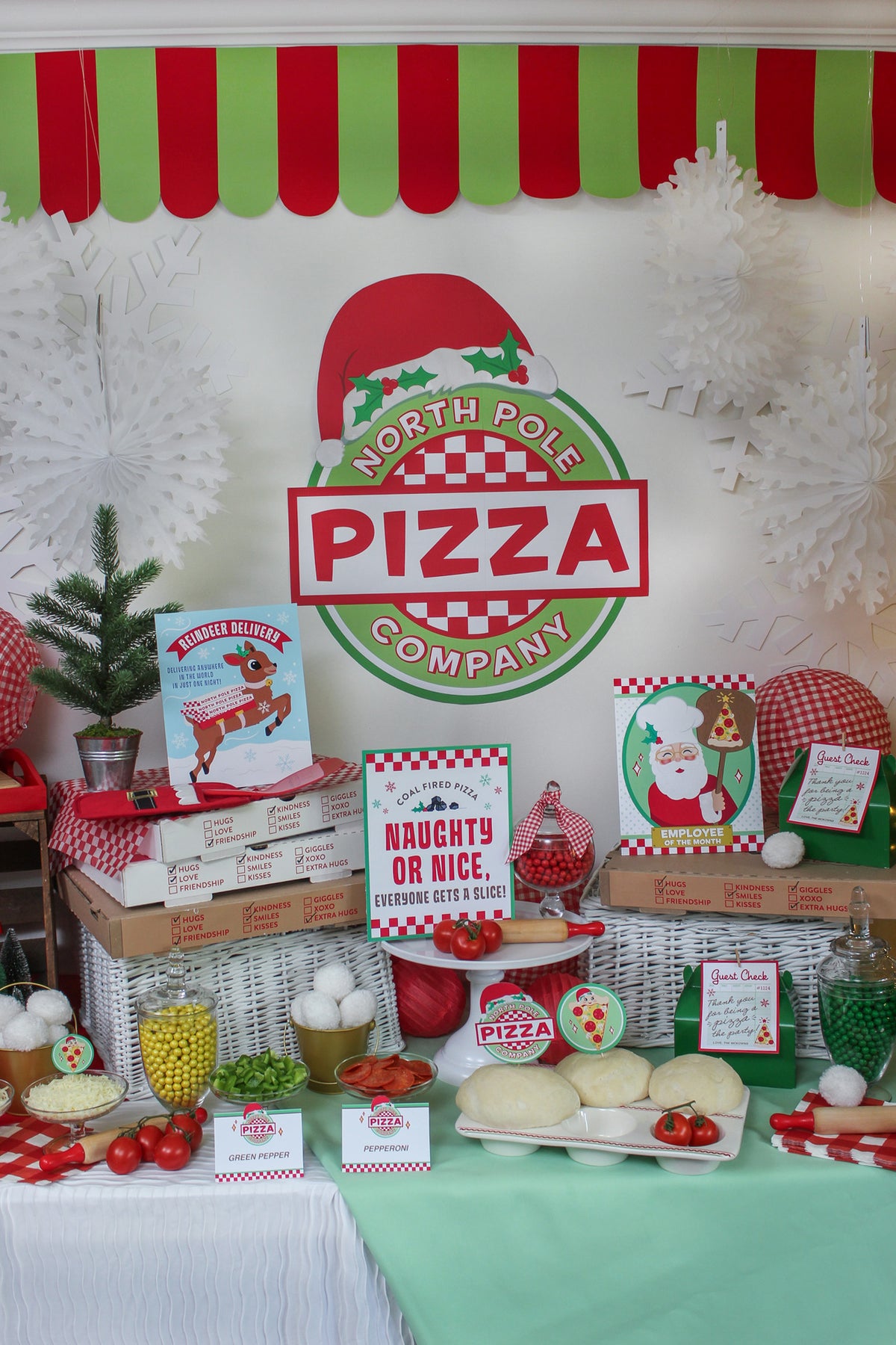 Christmas Pizza Party Decor Pack