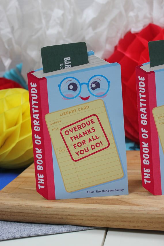 “Overdue Thanks” Book Gift Card Holder
