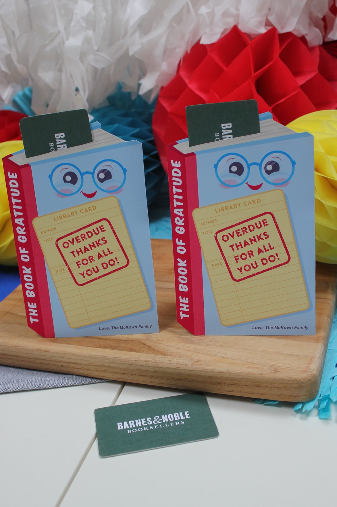 “Overdue Thanks” Book Gift Card Holder