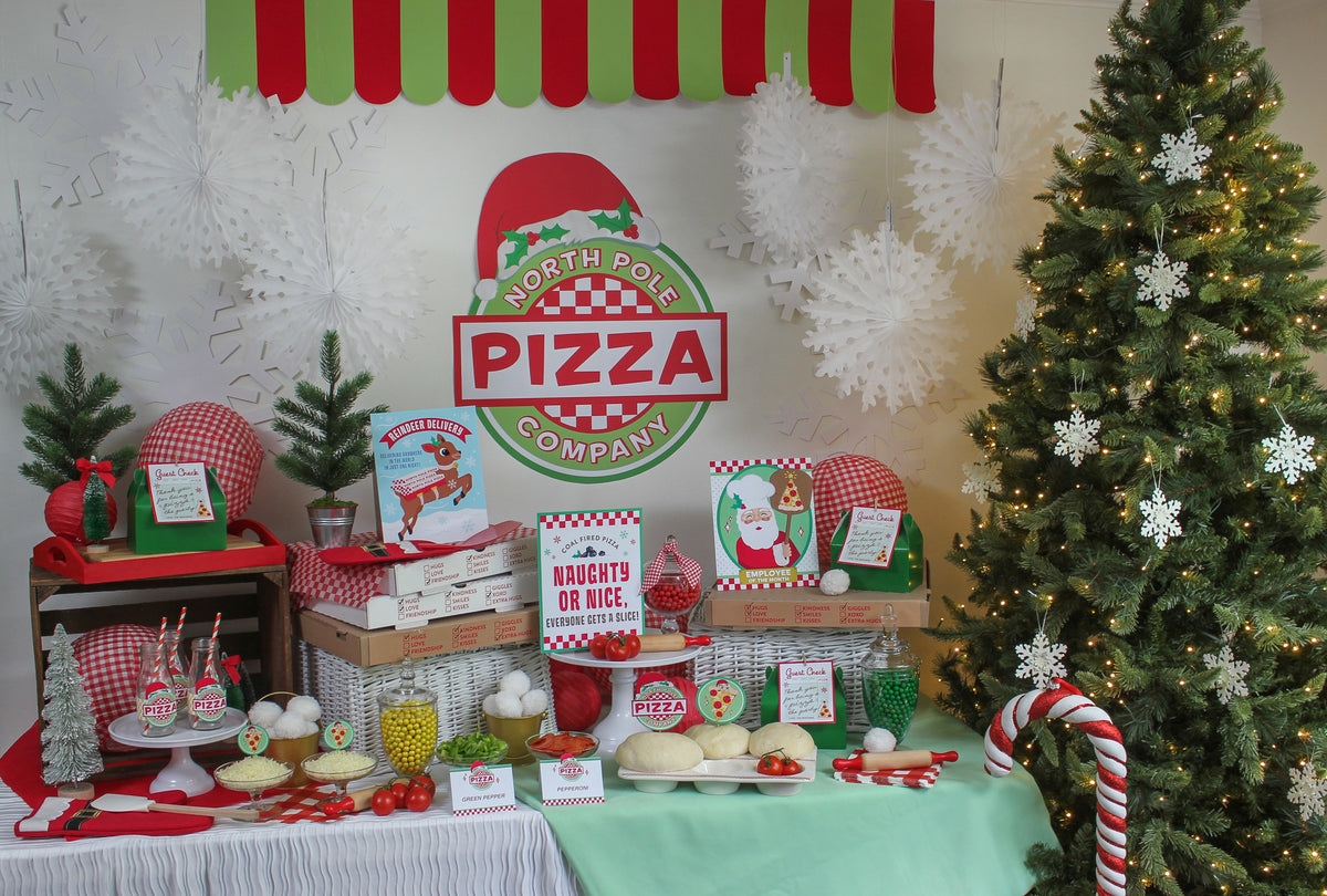 Christmas Pizza Party Decor Pack