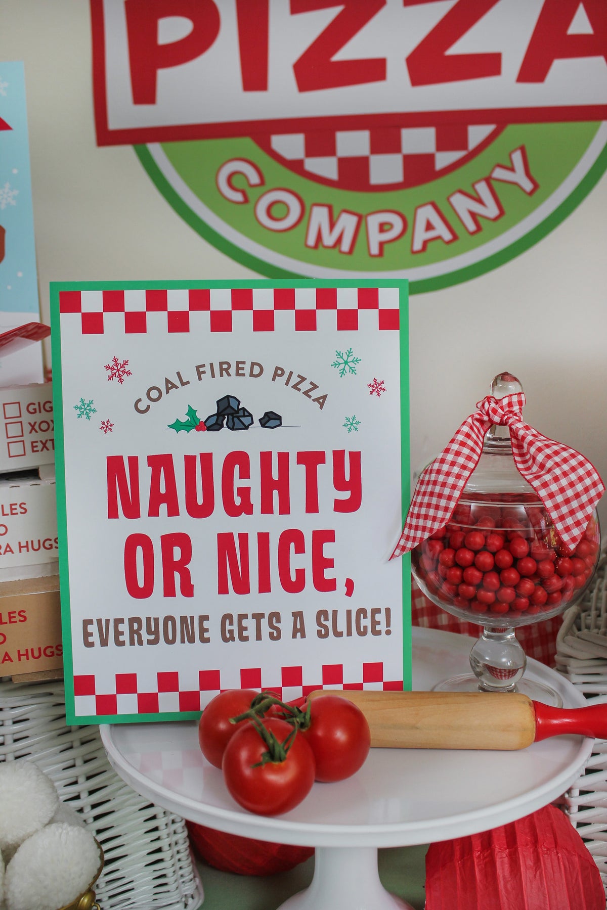 Christmas Pizza Party Decor Pack