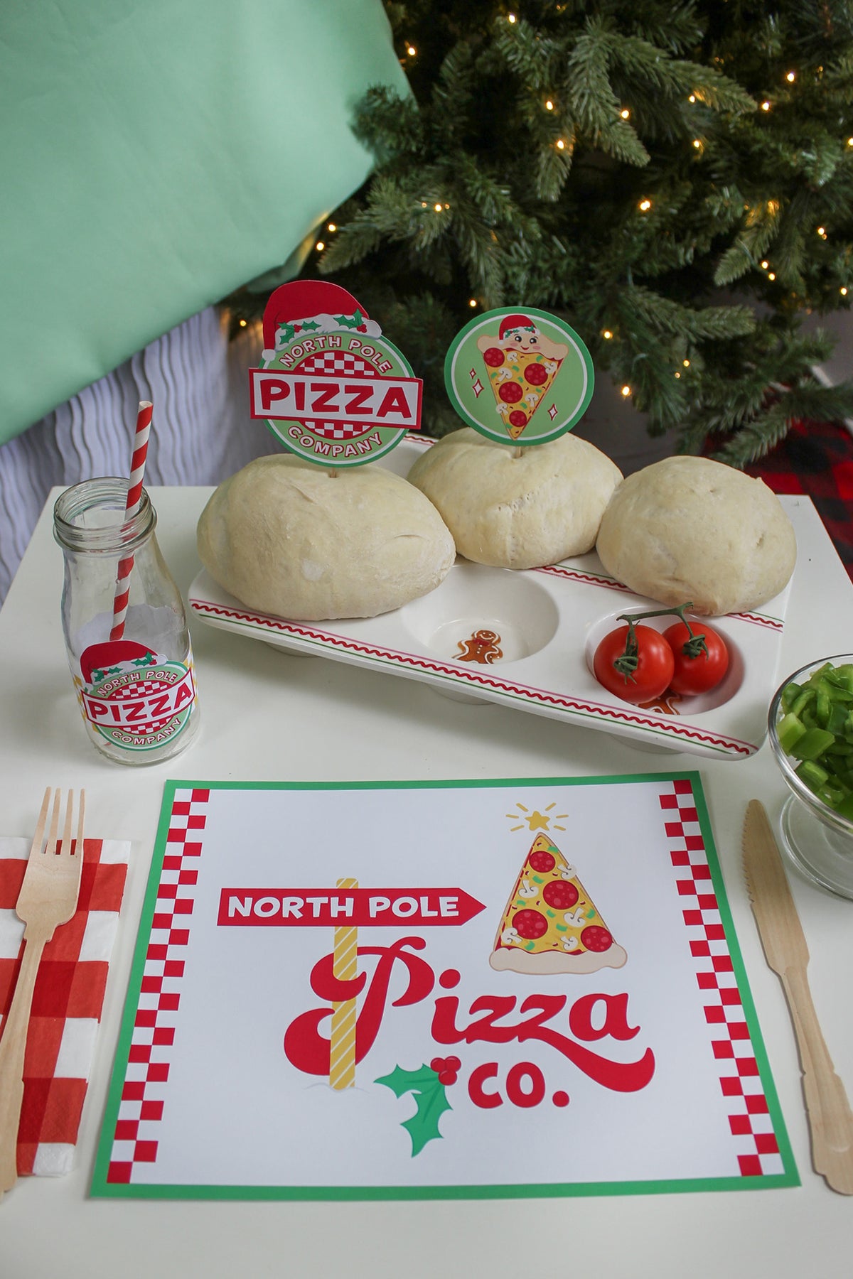 Christmas Pizza Party Decor Pack