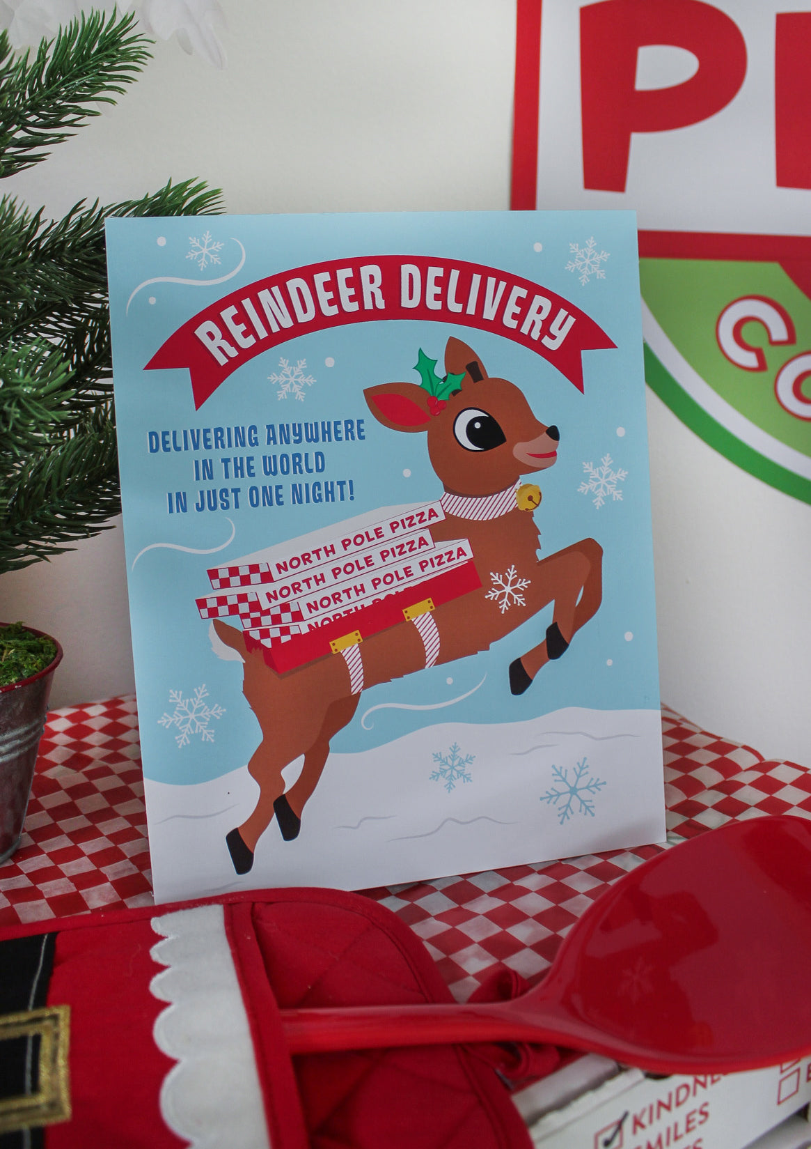 Christmas Pizza Party Decor Pack