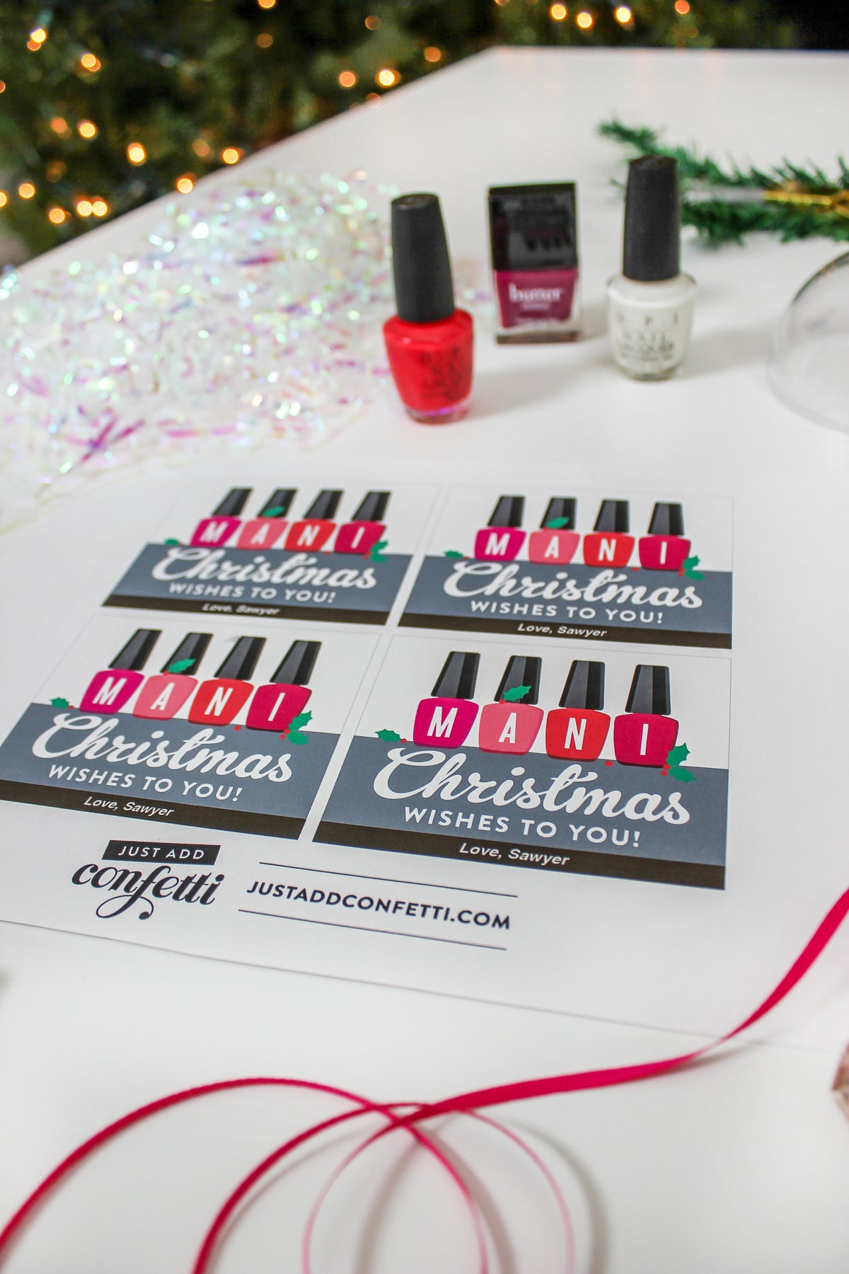 “Mani Christmas Wishes to You” Nail Polish Christmas Gift