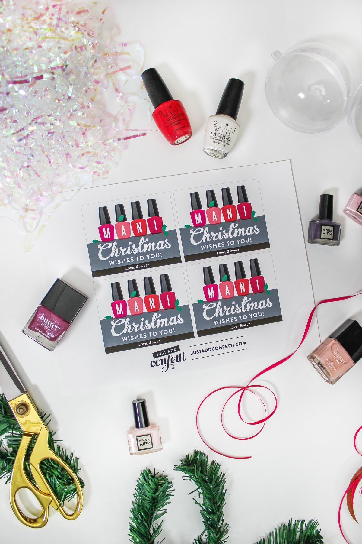 “Mani Christmas Wishes to You” Nail Polish Christmas Gift