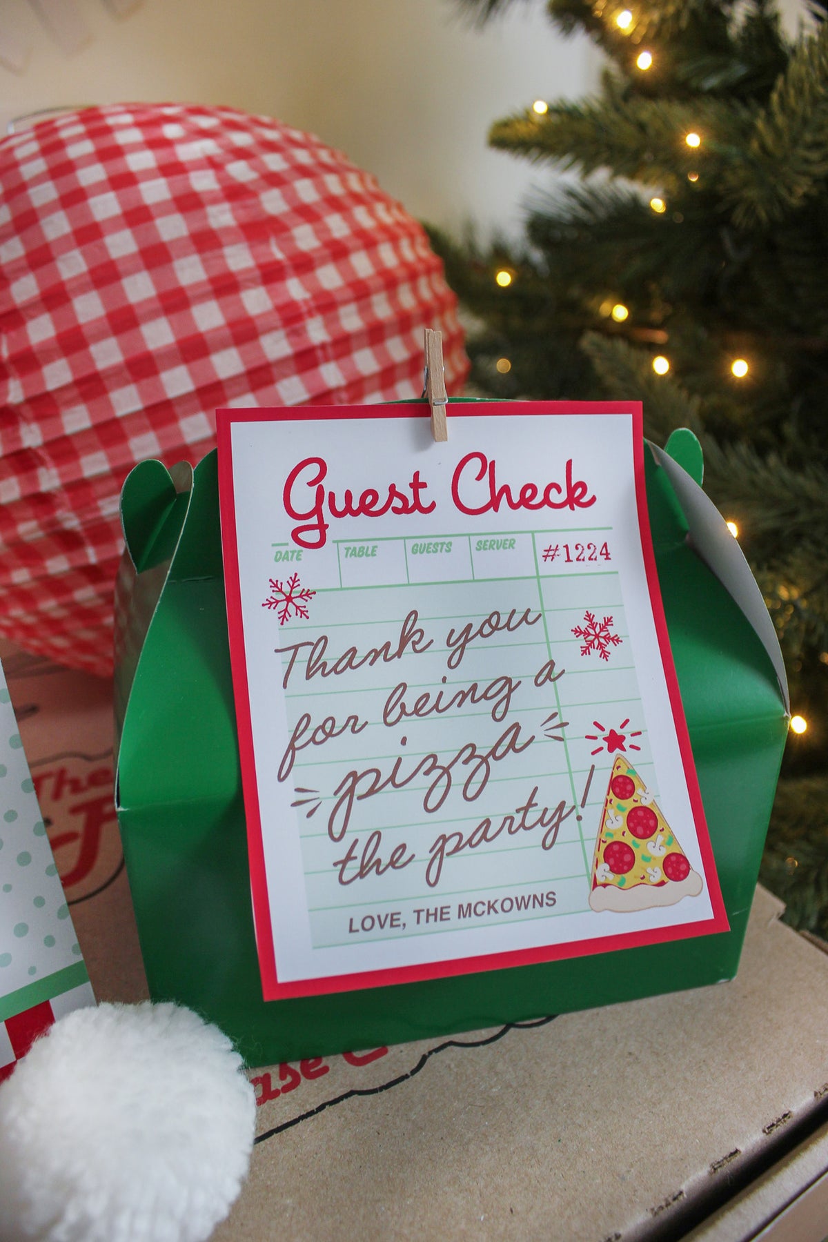 Christmas Pizza Party Decor Pack