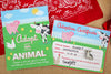 Farm Party Animal Adoption Sign and Certificate