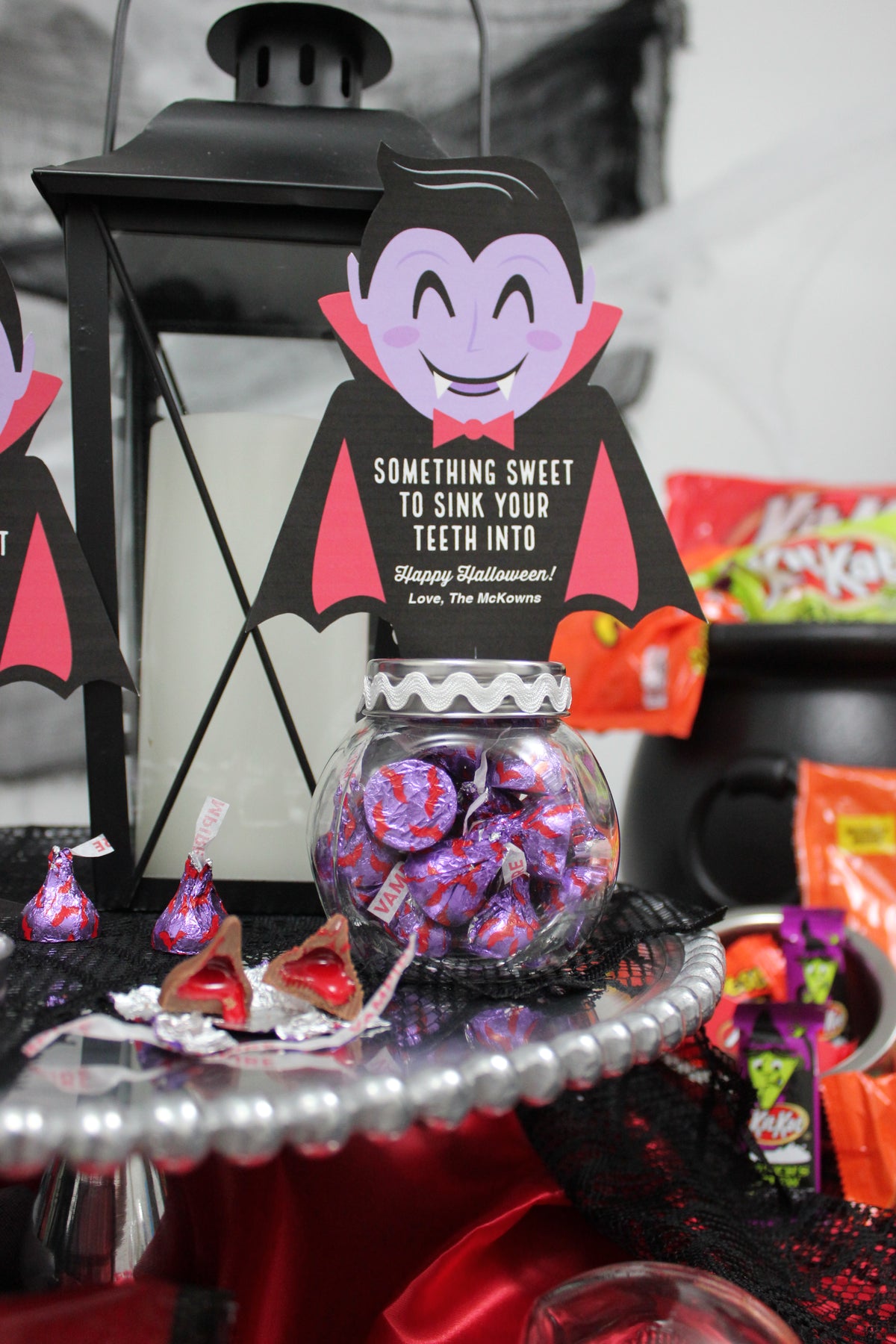 Vampire Halloween Treat Tag