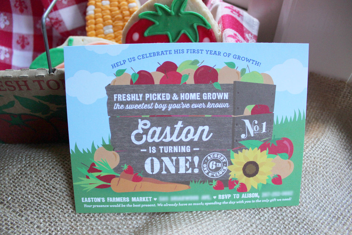 Farmers Market Party Invitation