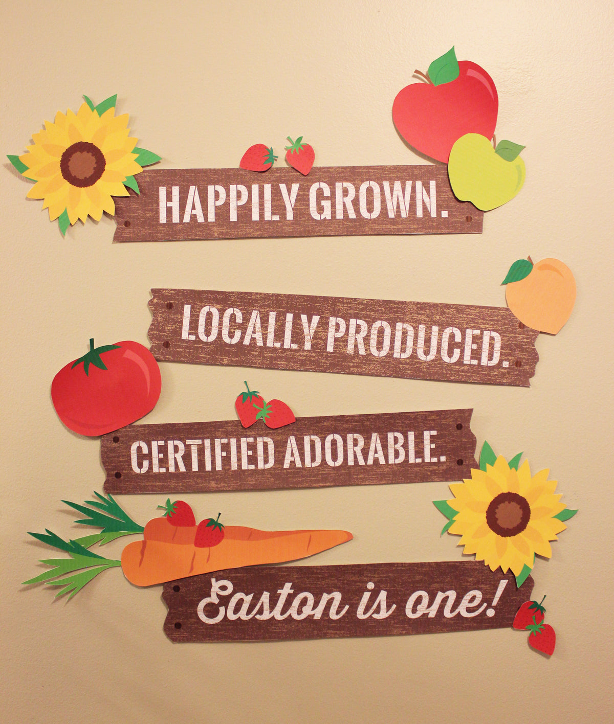 Farmers Market Party Decor Sign