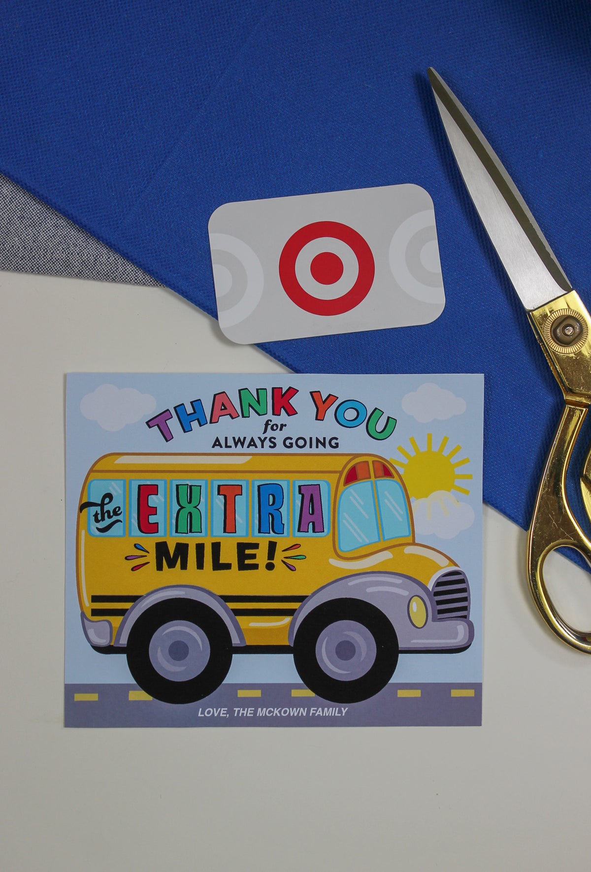 School Bus Gift Card Holder