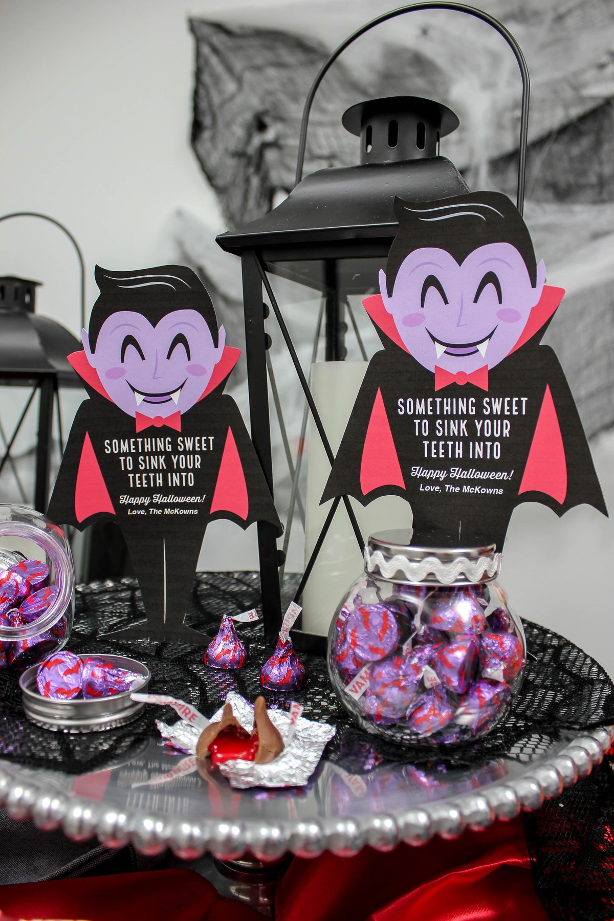 Vampire Halloween Treat Tag