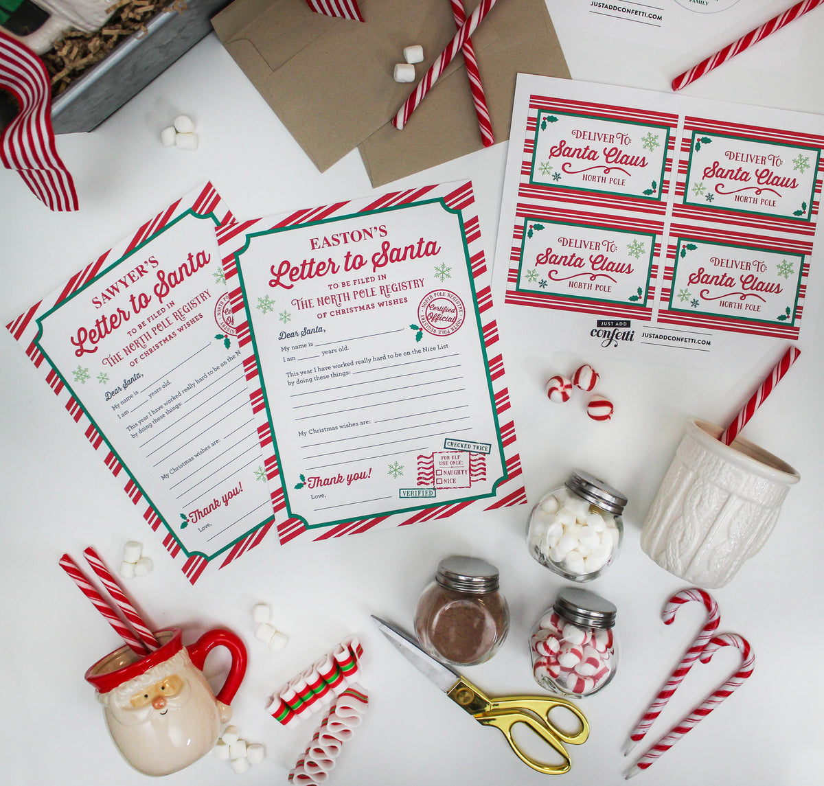 Letters to Santa and Hot Cocoa Gift Set