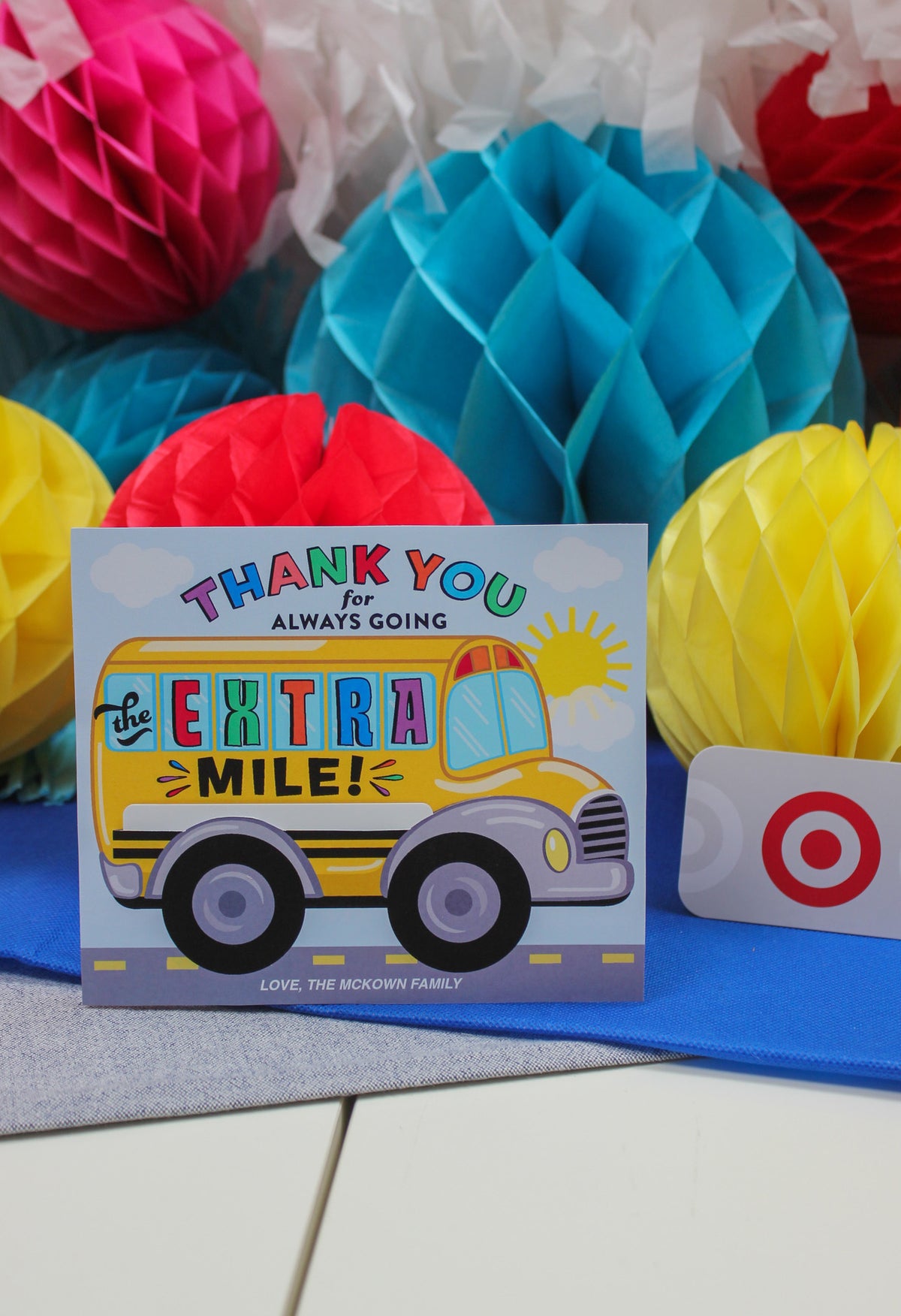 School Bus Gift Card Holder