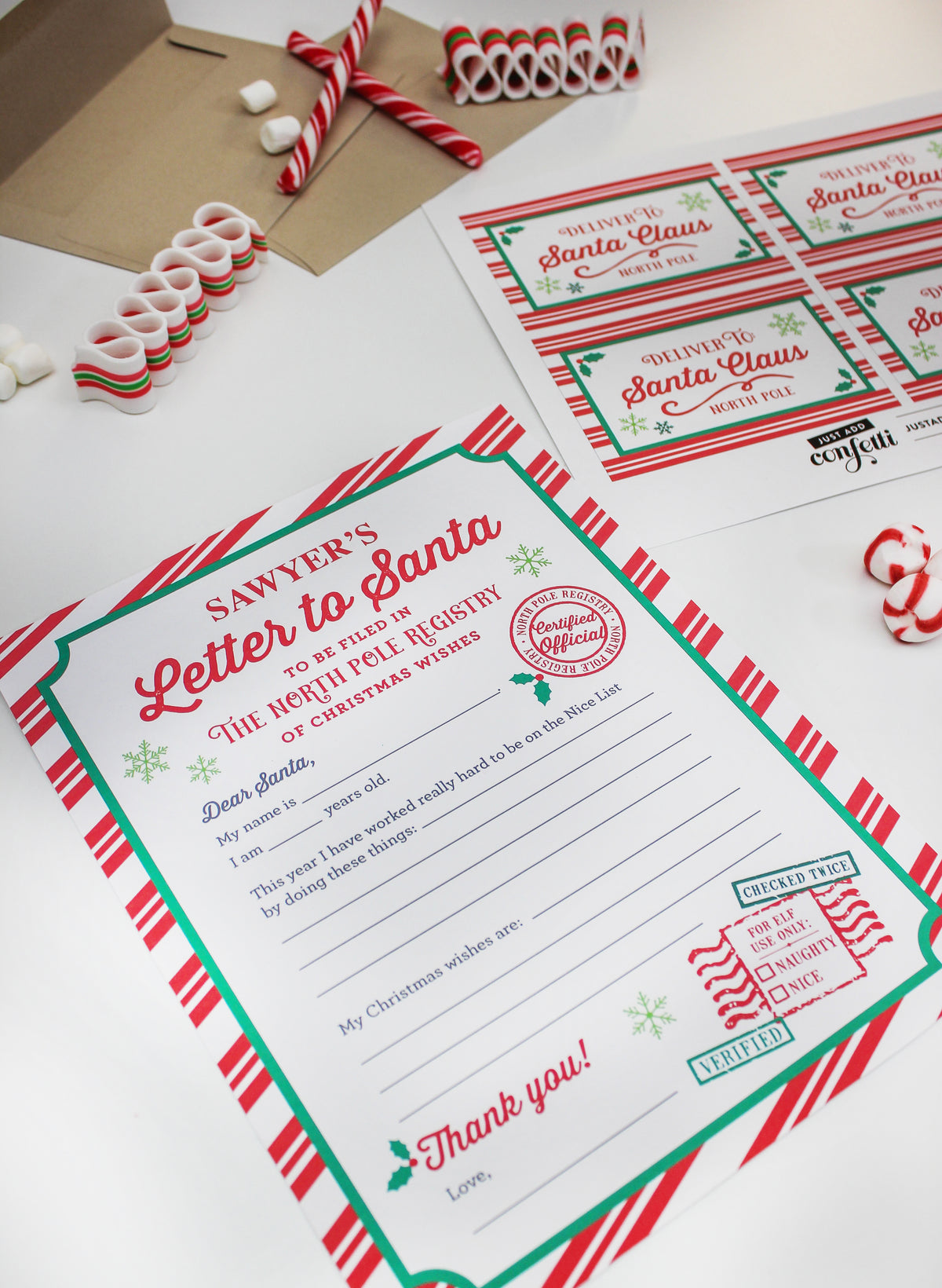 Letters to Santa and Hot Cocoa Gift Set