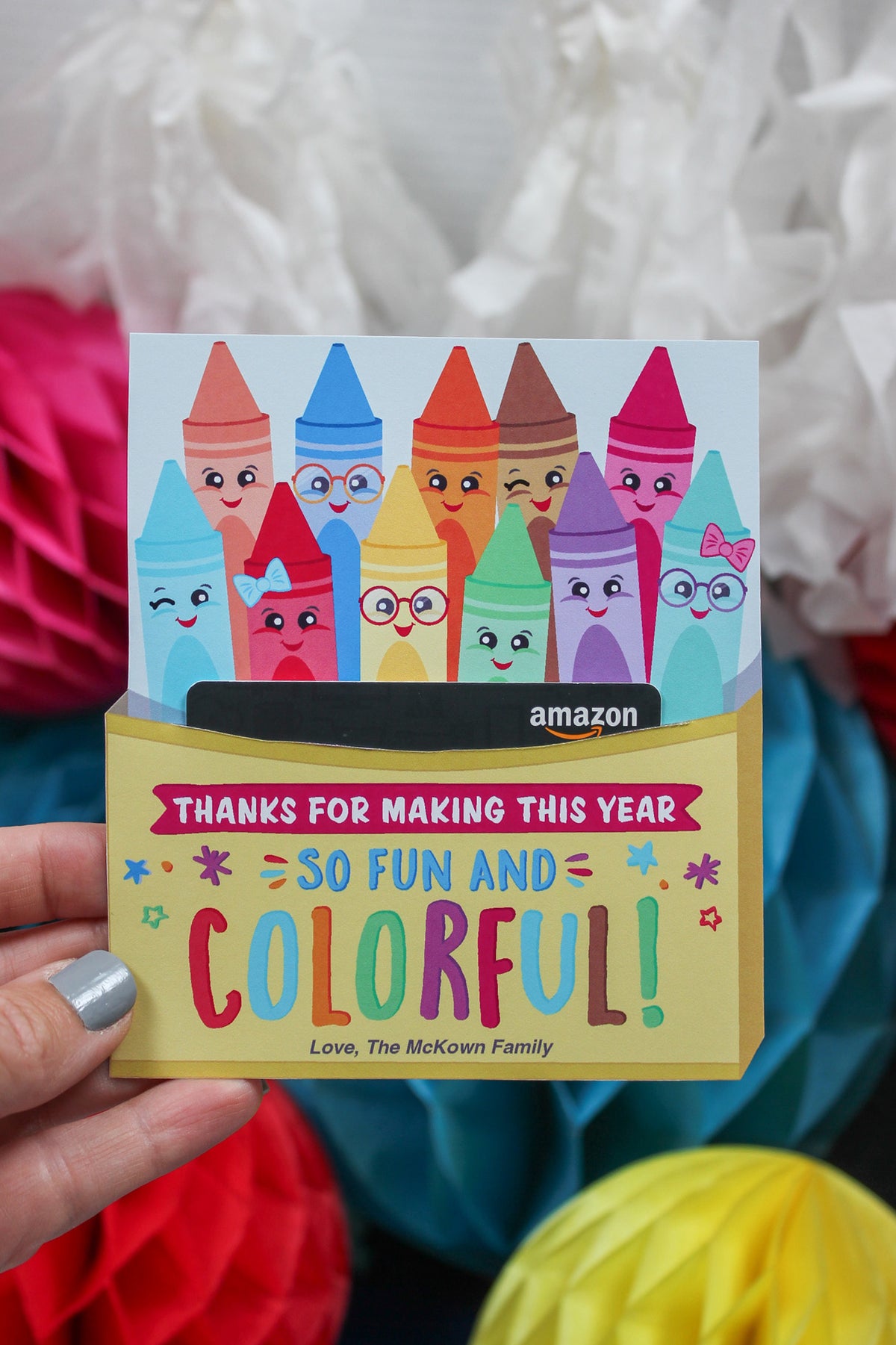 Crayon Box Gift Card Holder