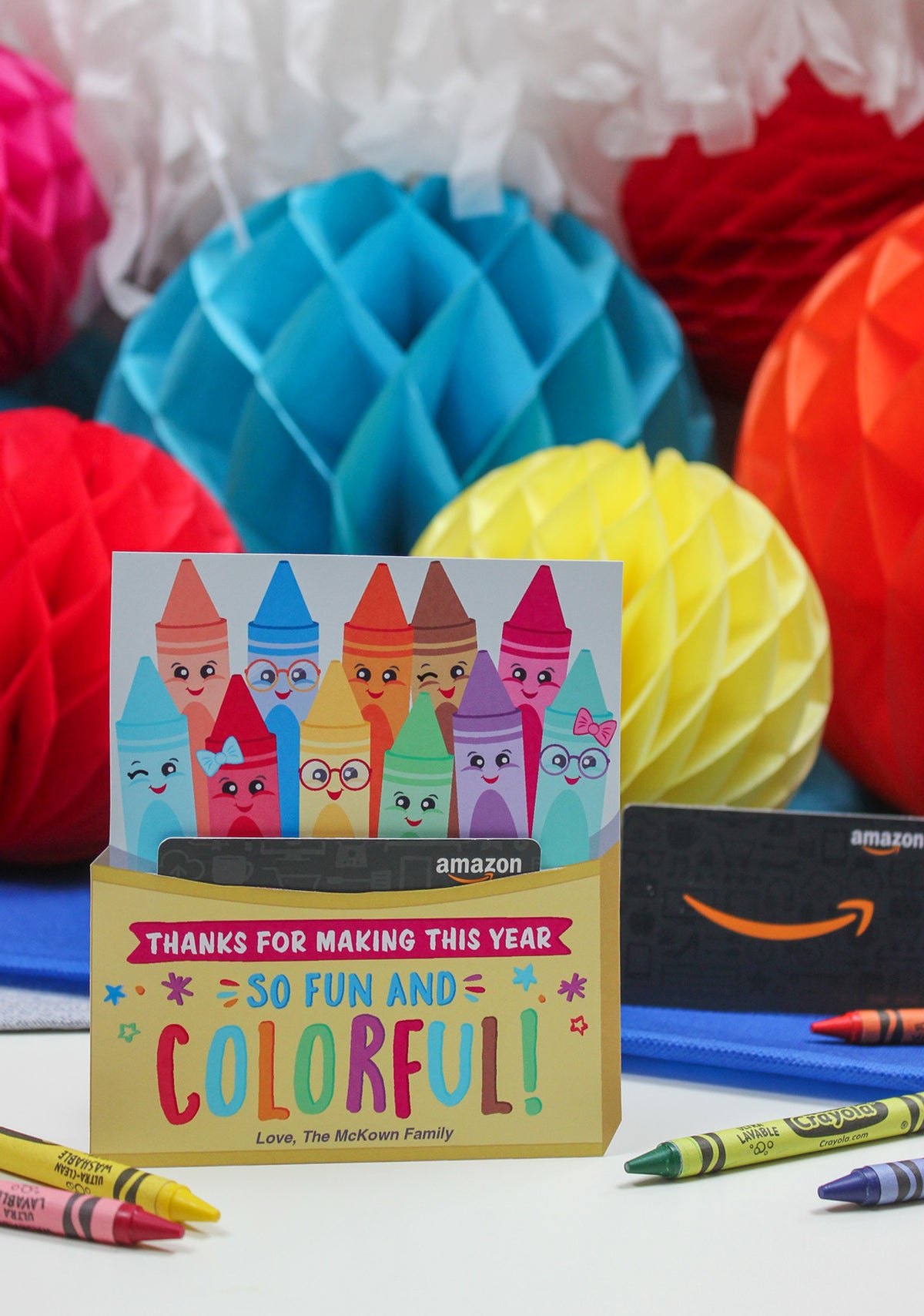 Crayon Box Gift Card Holder