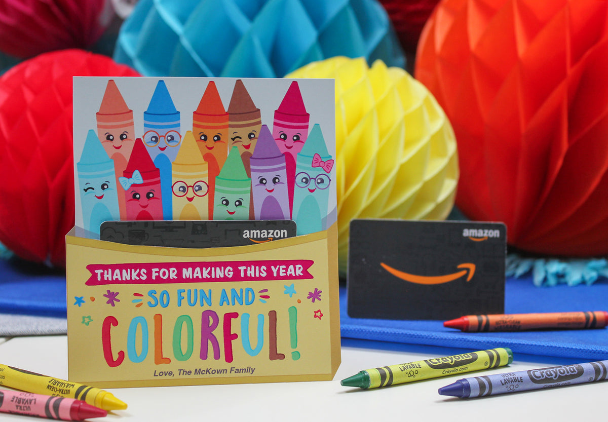 Crayon Box Gift Card Holder