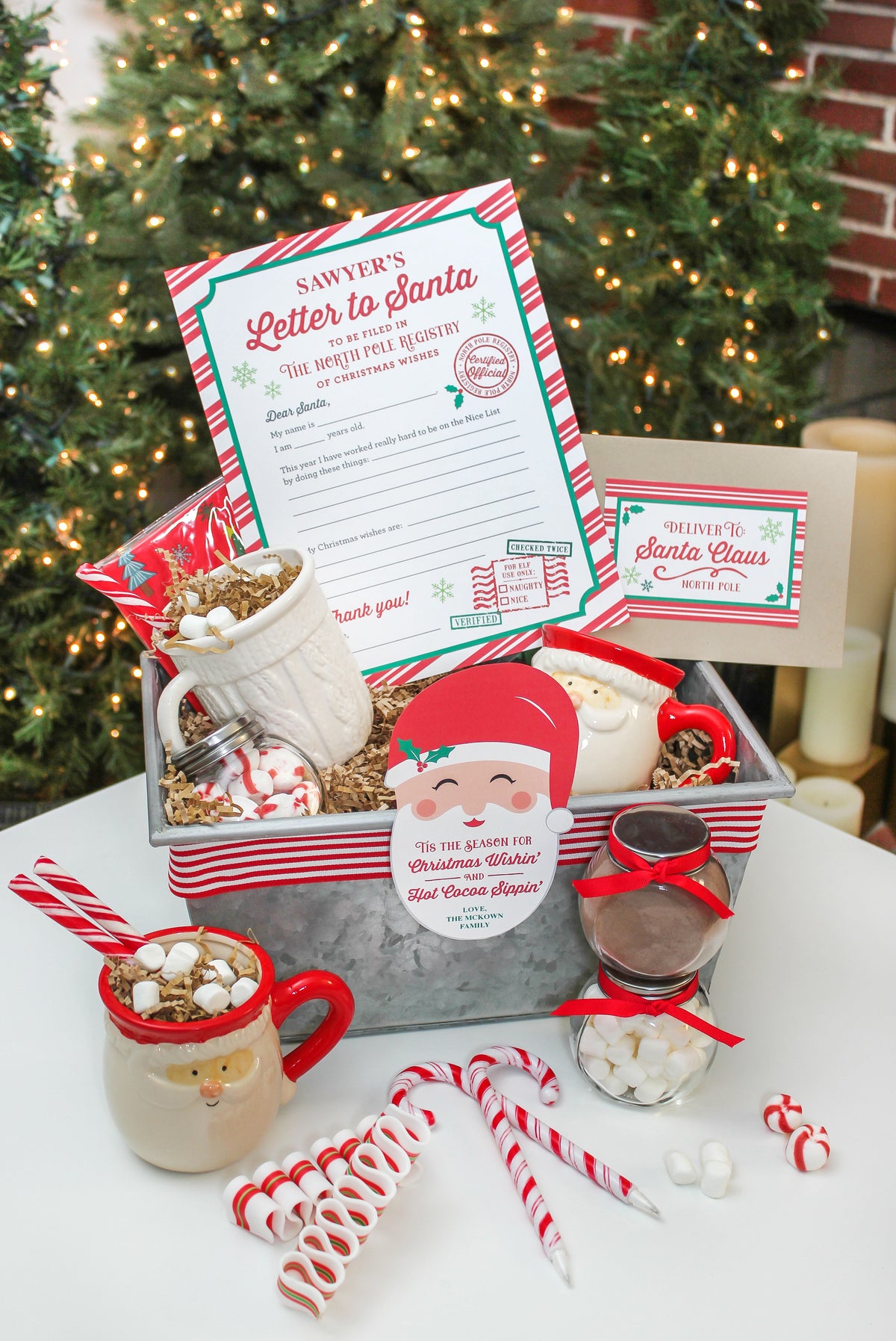 Letters to Santa and Hot Cocoa Gift Set