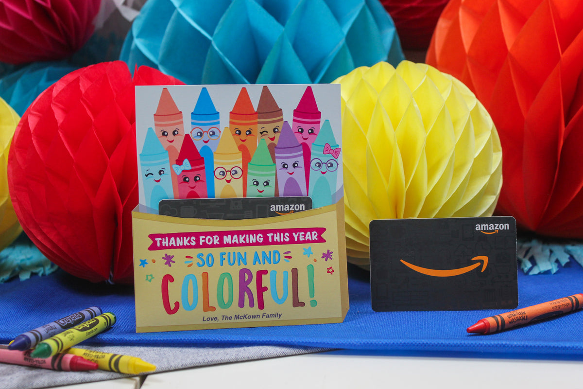 Crayon Box Gift Card Holder