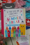 End of the Year Teacher Gift Card Book