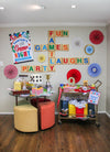 Game Night Party Letter Tile Backdrop