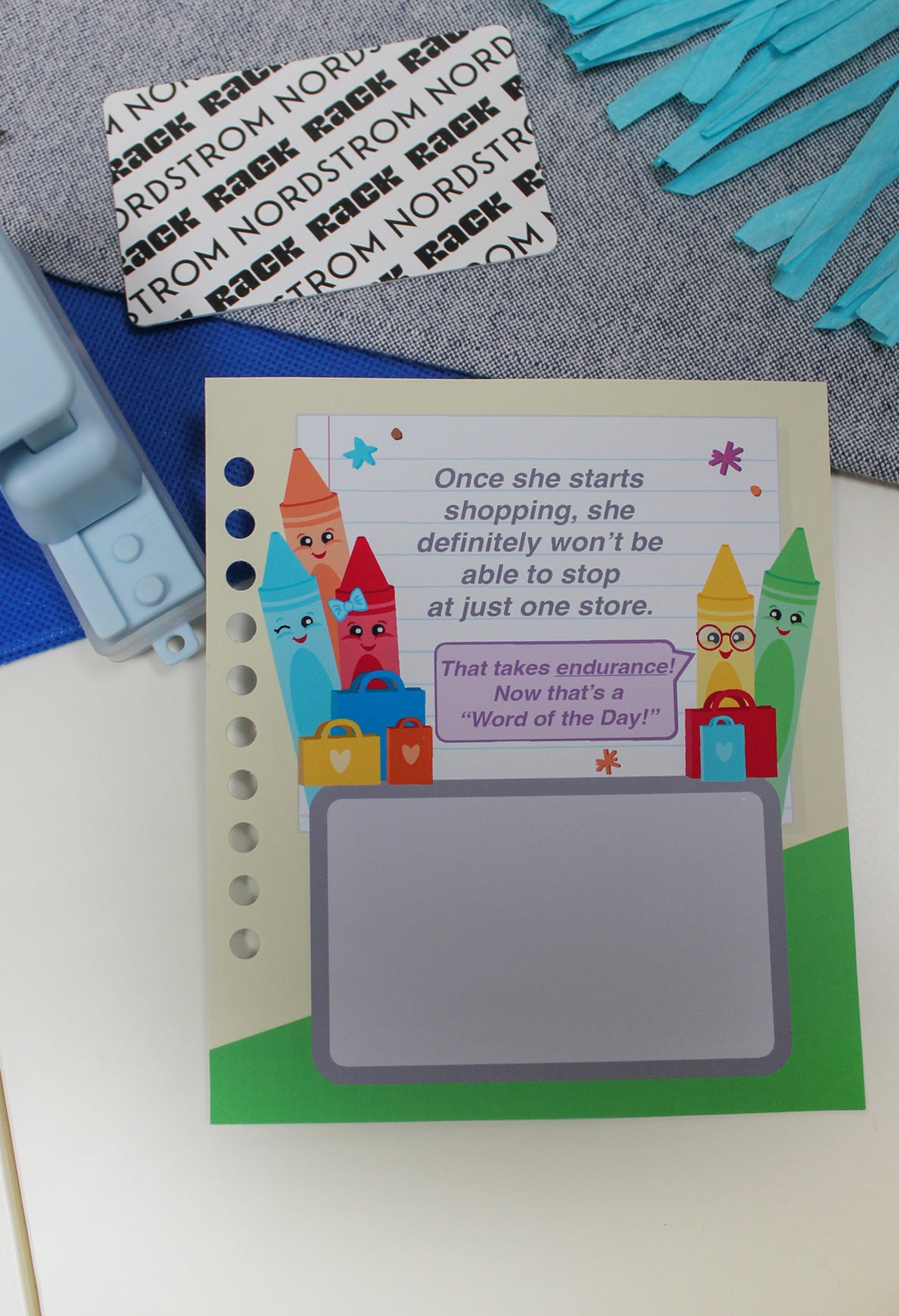 End of the Year Teacher Gift Card Book