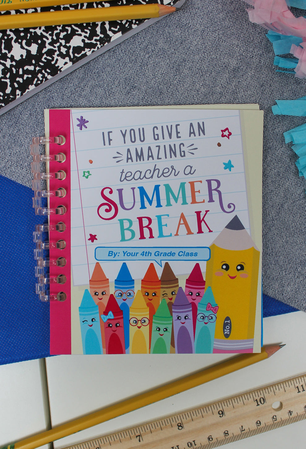 End of the Year Teacher Gift Card Book