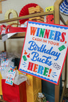 Game Night Birthday Bucks and Decor Sign