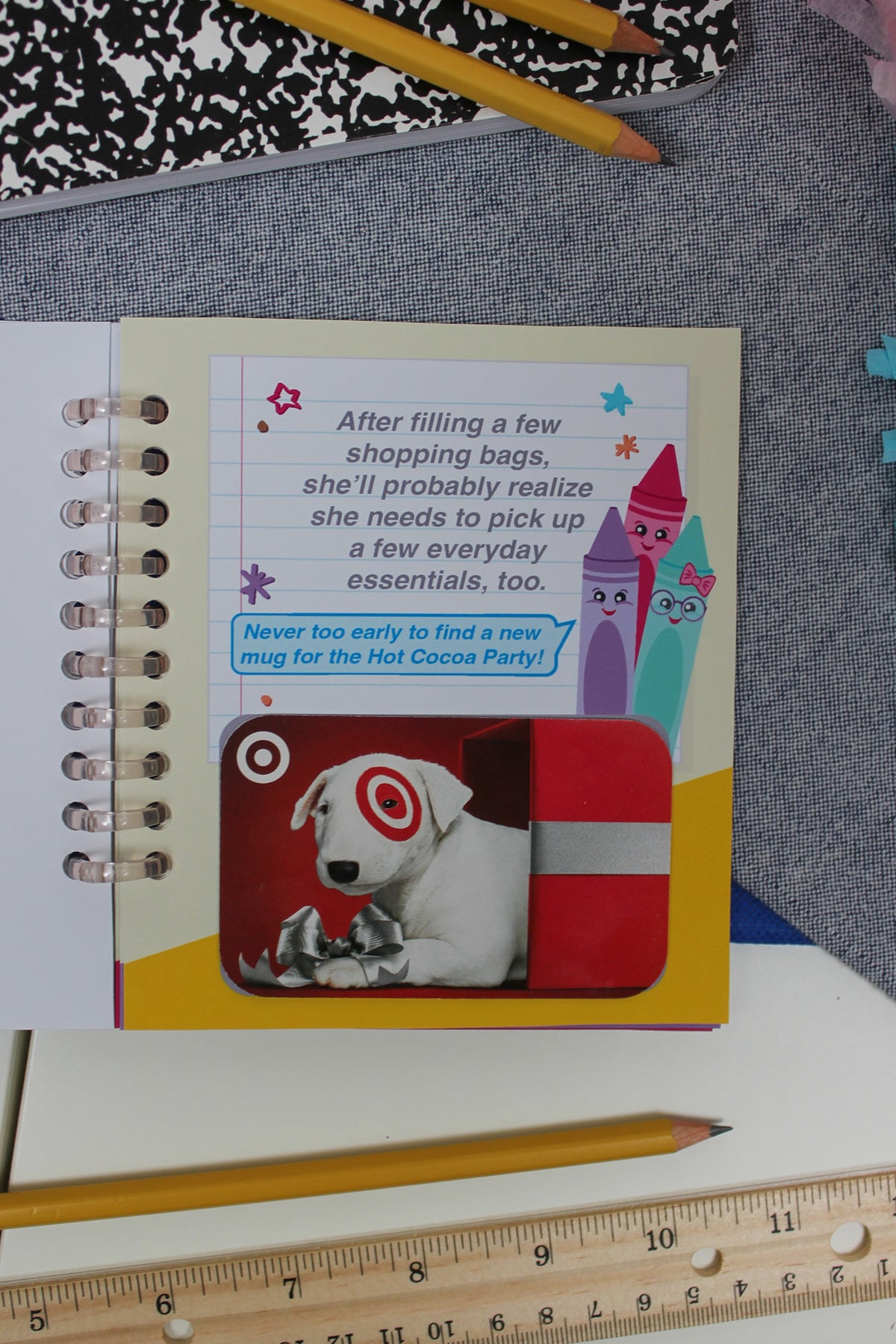 End of the Year Teacher Gift Card Book