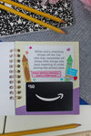 End of the Year Teacher Gift Card Book