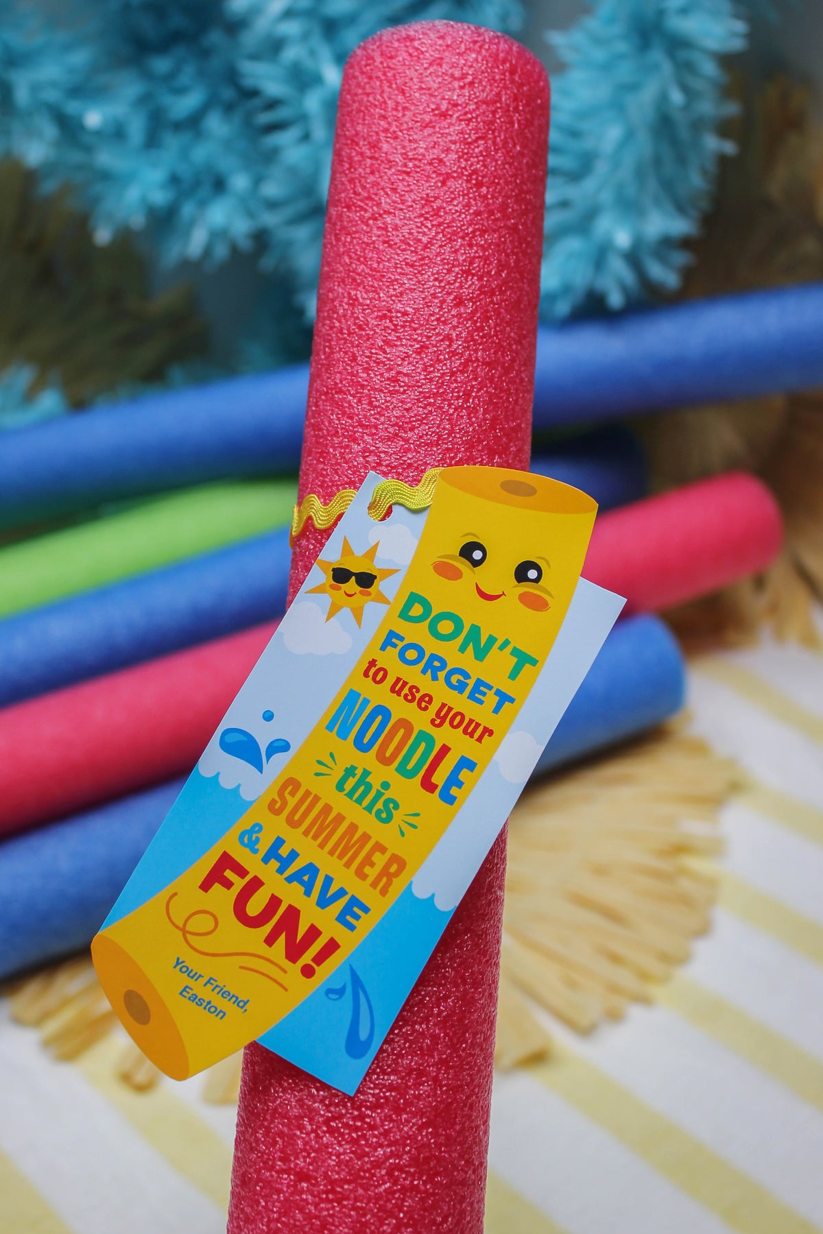 Pool Noodle End of School Year Gift for Class