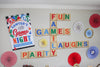 Game Night Party Letter Tile Backdrop