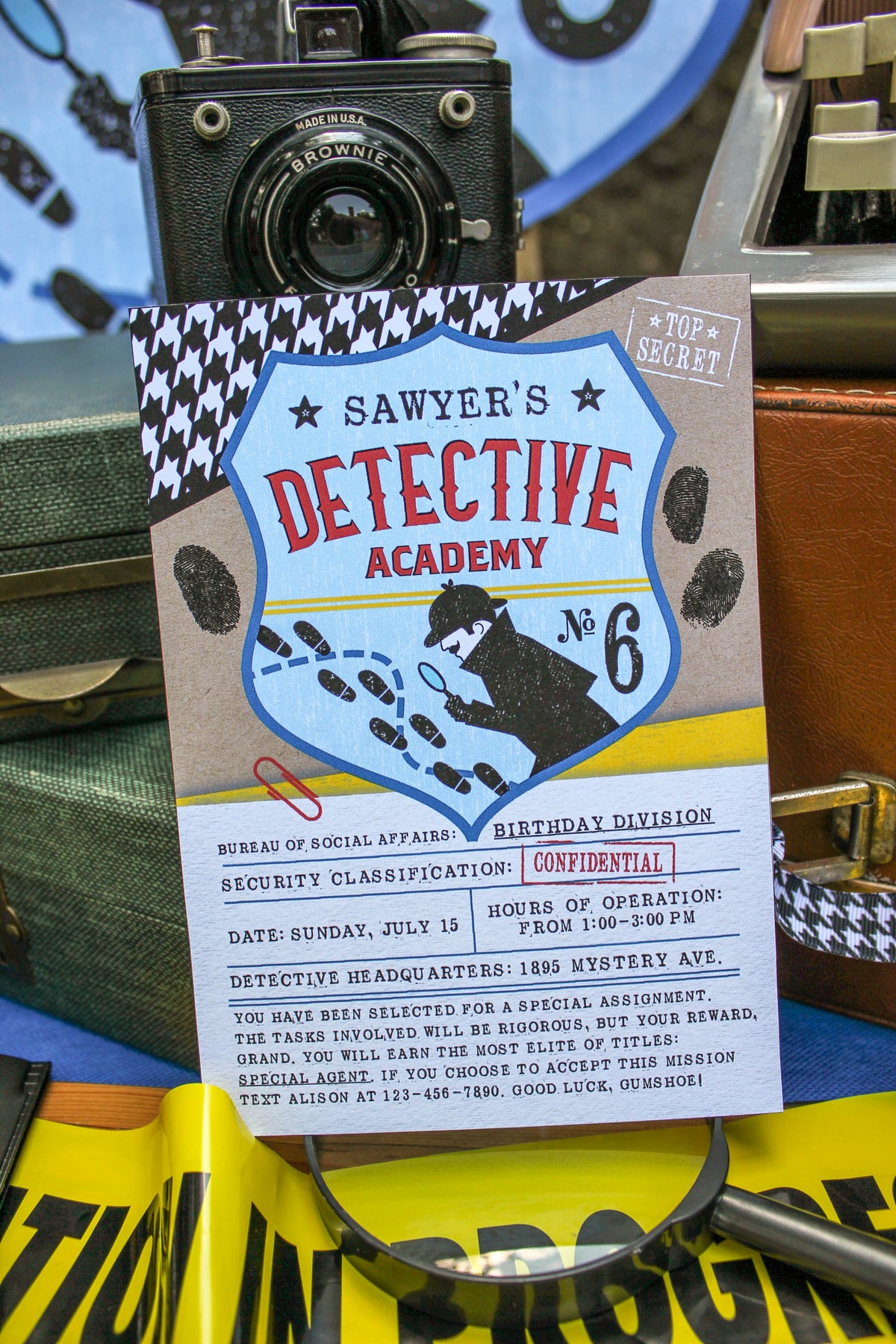 Detective Party Invitation