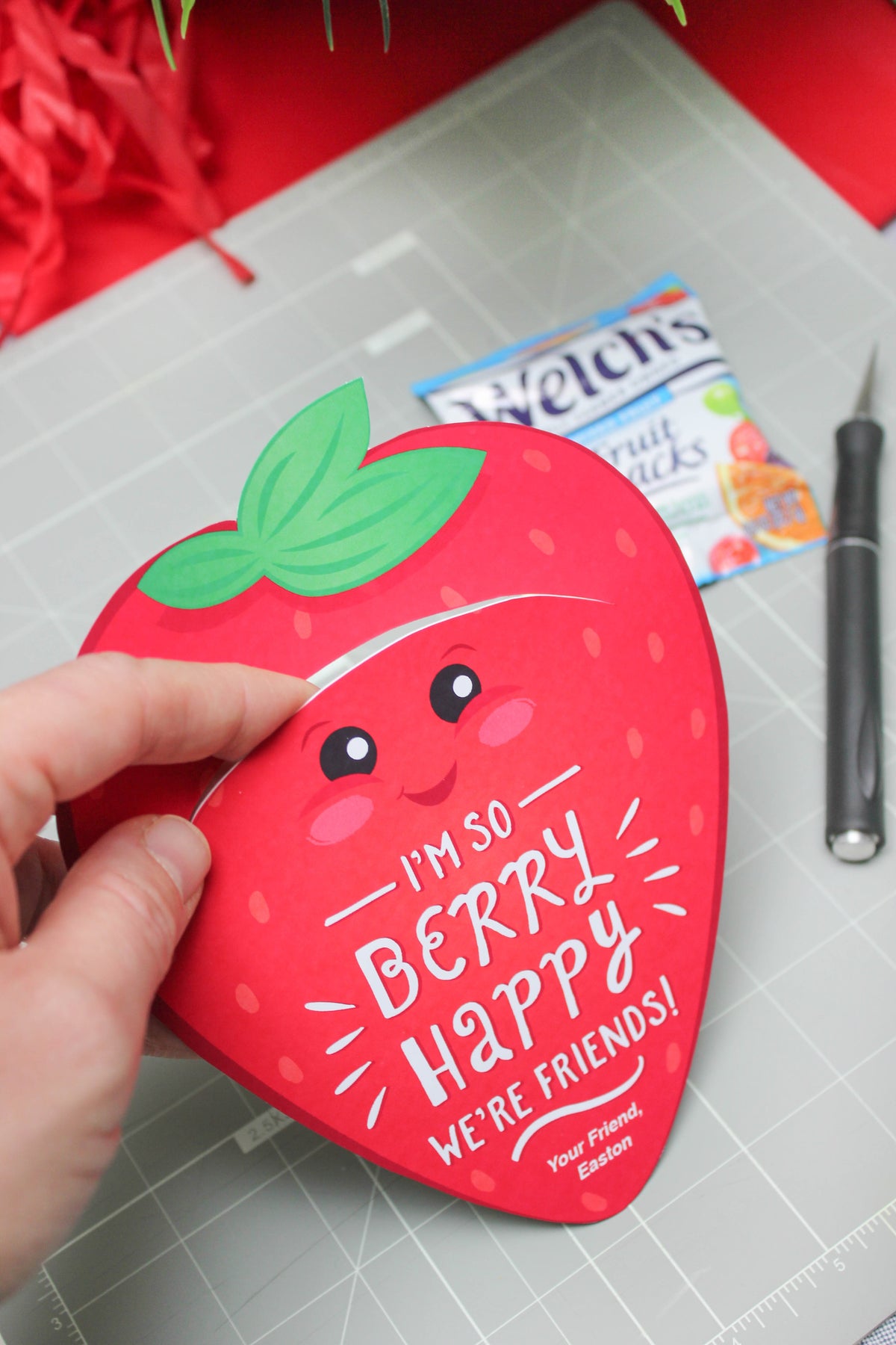 Fruit Snack Kids Valentine