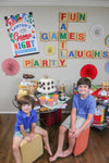 Game Night Party Letter Tile Backdrop