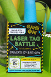 Laser Tag Party Invitation