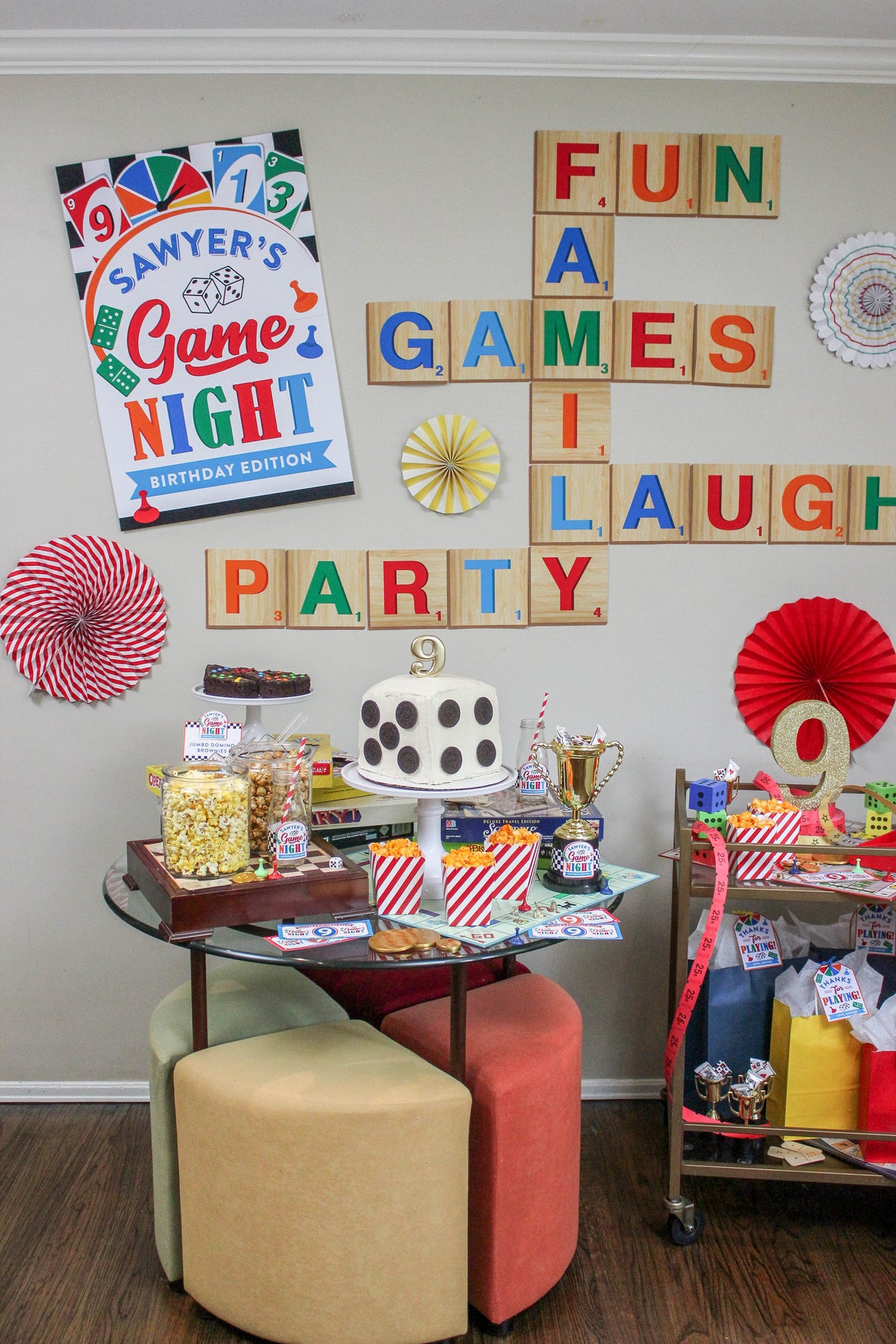 Game Night Birthday Party Sign