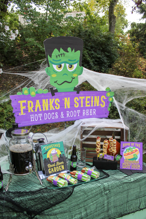 Franks 'N Steins Hot Dogs and Root Beer Halloween Party