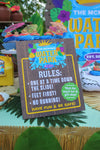 Water Park Party Table Decor