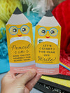 Back to School Pencil Gift Card Holder