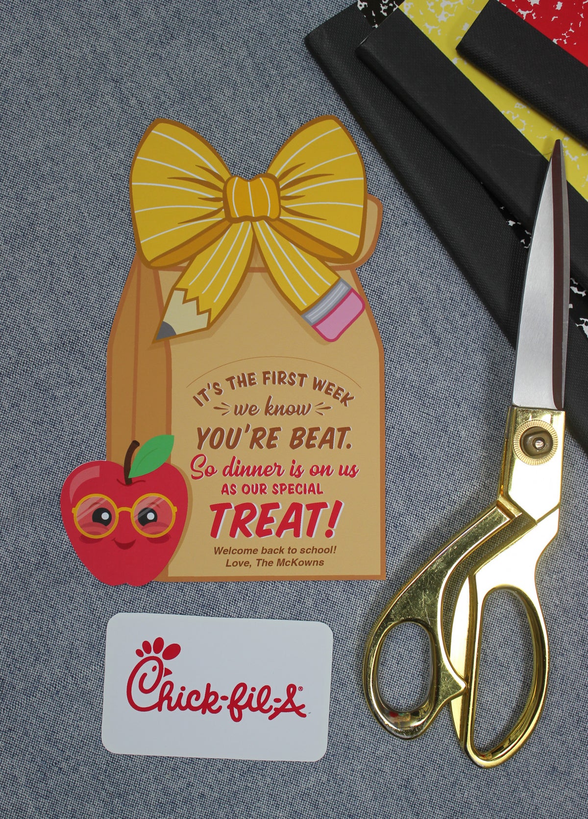 Back to School Dinner Teacher Gift