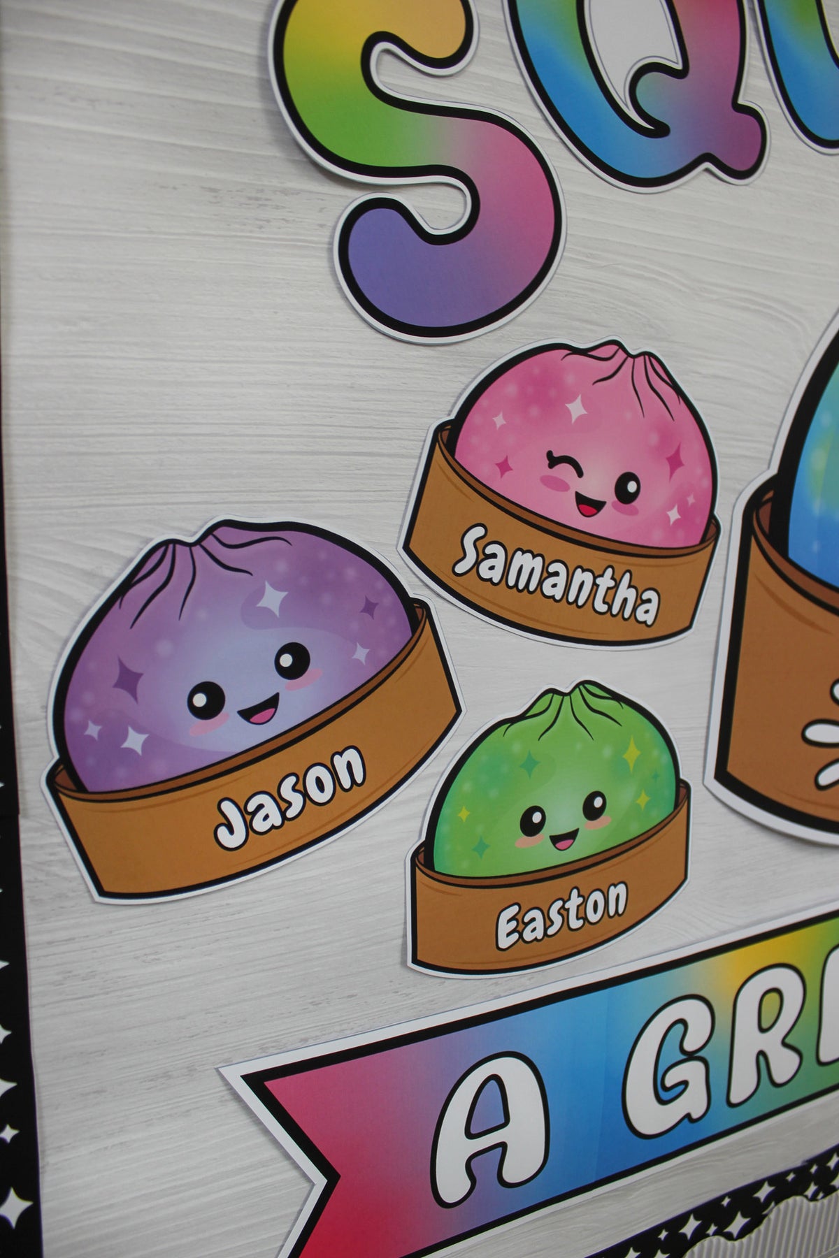 Glitter Dumpling Squishy Bulletin Board