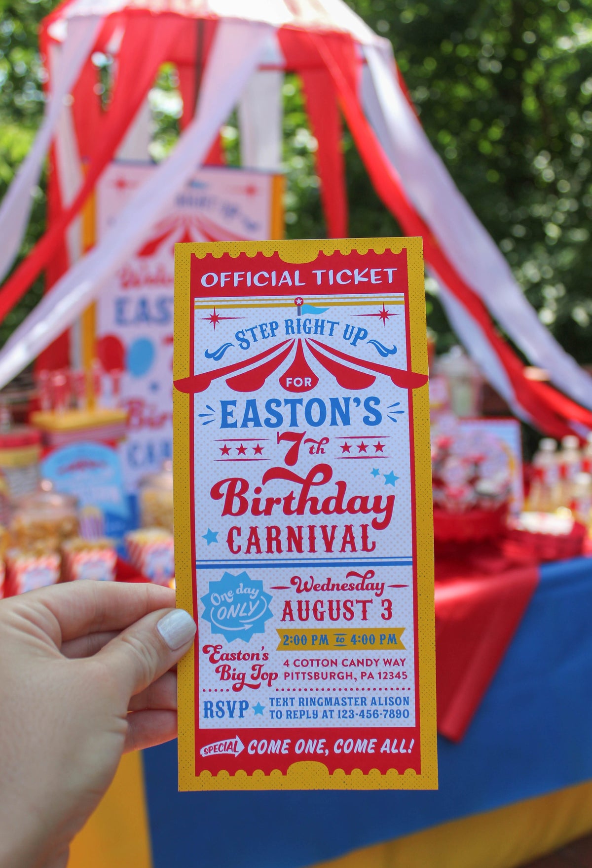 Carnival Birthday Party Invitation